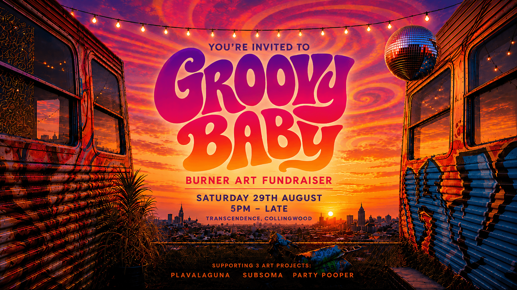 Groovy Baby - Burner Art Fundraiser