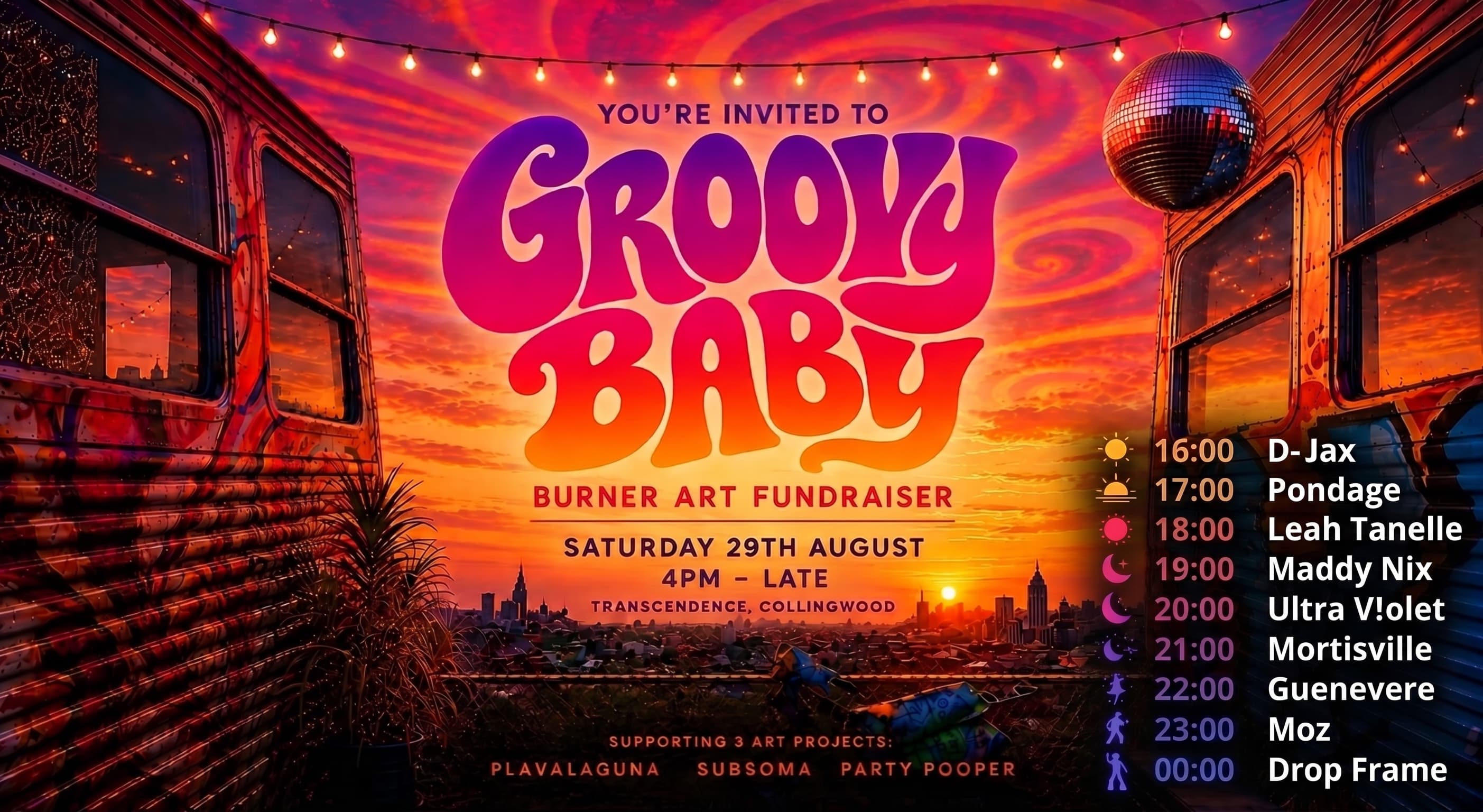 Groovy Baby - Burner Art Fundraiser